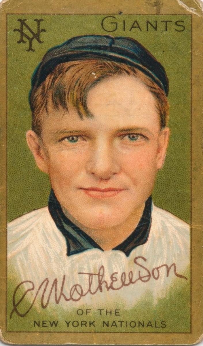 1911 T205 Gold Border Baseball Christy Mathewson #133