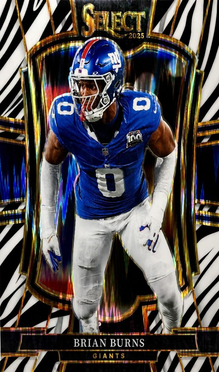 2025 Panini Select Football Zebra Brian Burns #194