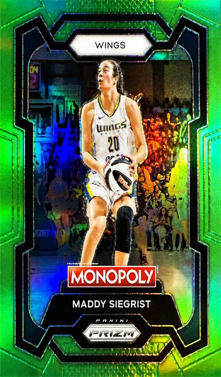 2024 Panini Prizm Monopoly WNBA Basketball Neon Green Maddy Siegrist #59 PSA 10
