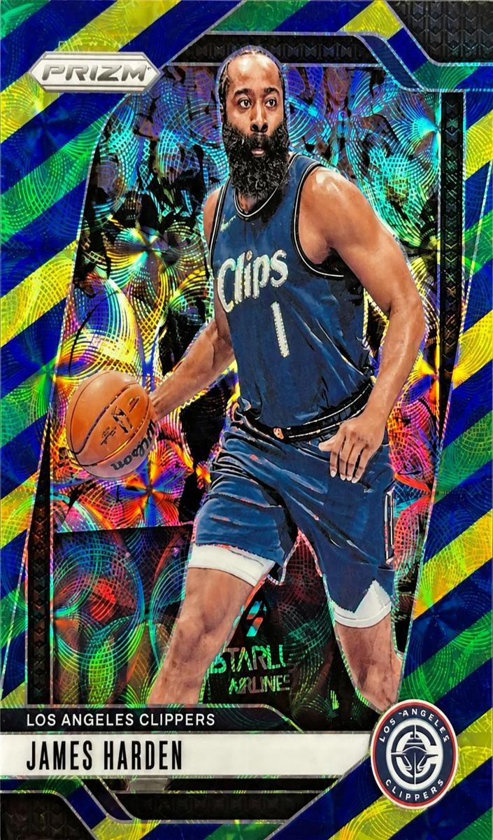 2024 Panini Prizm Basketball Choice Blue Yellow and Green James Harden #181