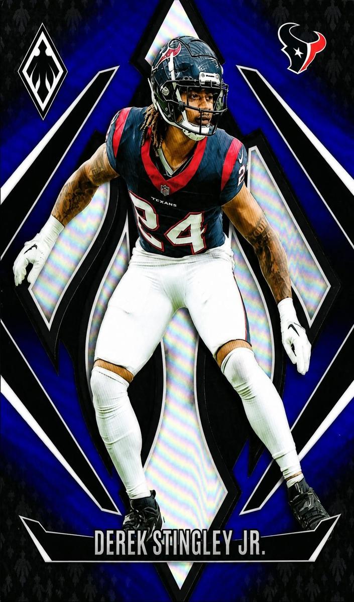 2024 Panini Phoenix Football Blue Fade Derek Stingley Jr. #44