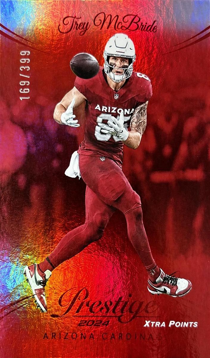 2024 Panini Prestige Football Red Premium Xtra Points Trey McBride #3