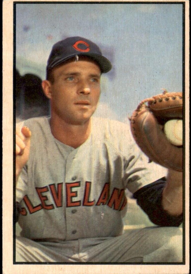 1953 Bowman Color Baseball Jim Hegan #102 PSA 6.5