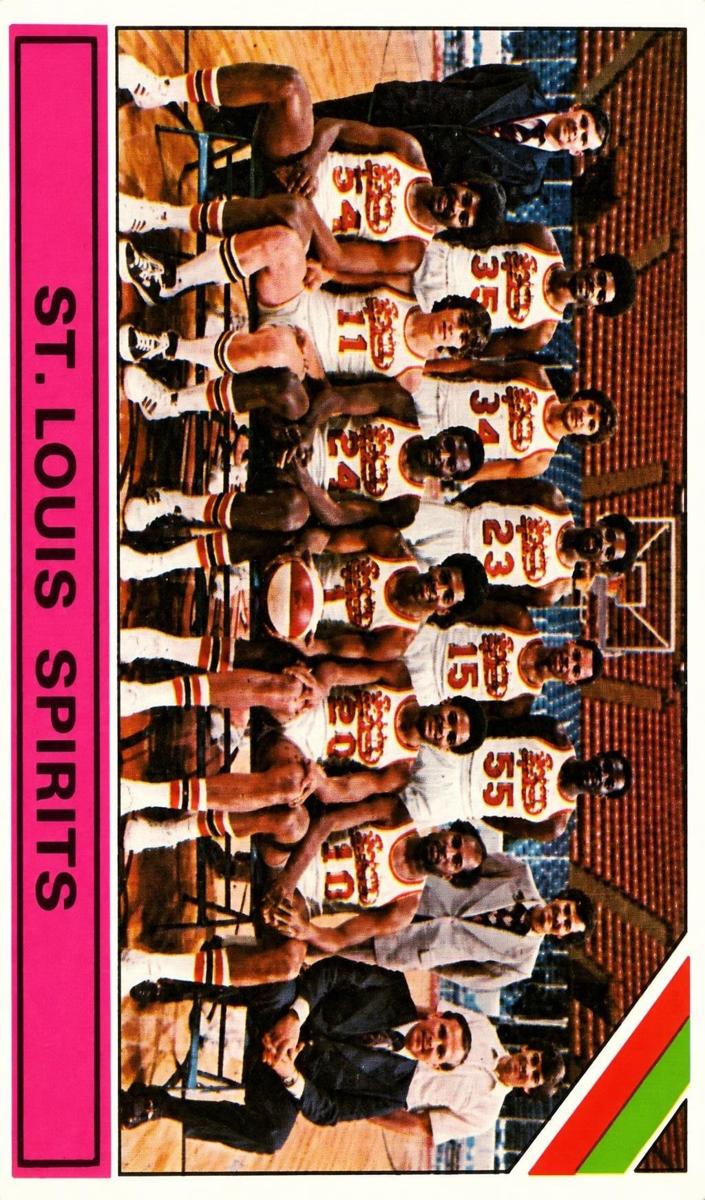 1975 Topps Basketball St. Louis Spirits #326