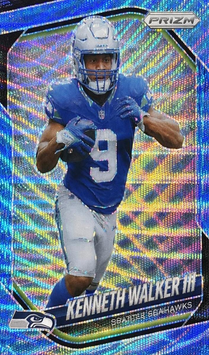 2025 Panini Prizm Football Blue Wave Kenneth Walker III #272