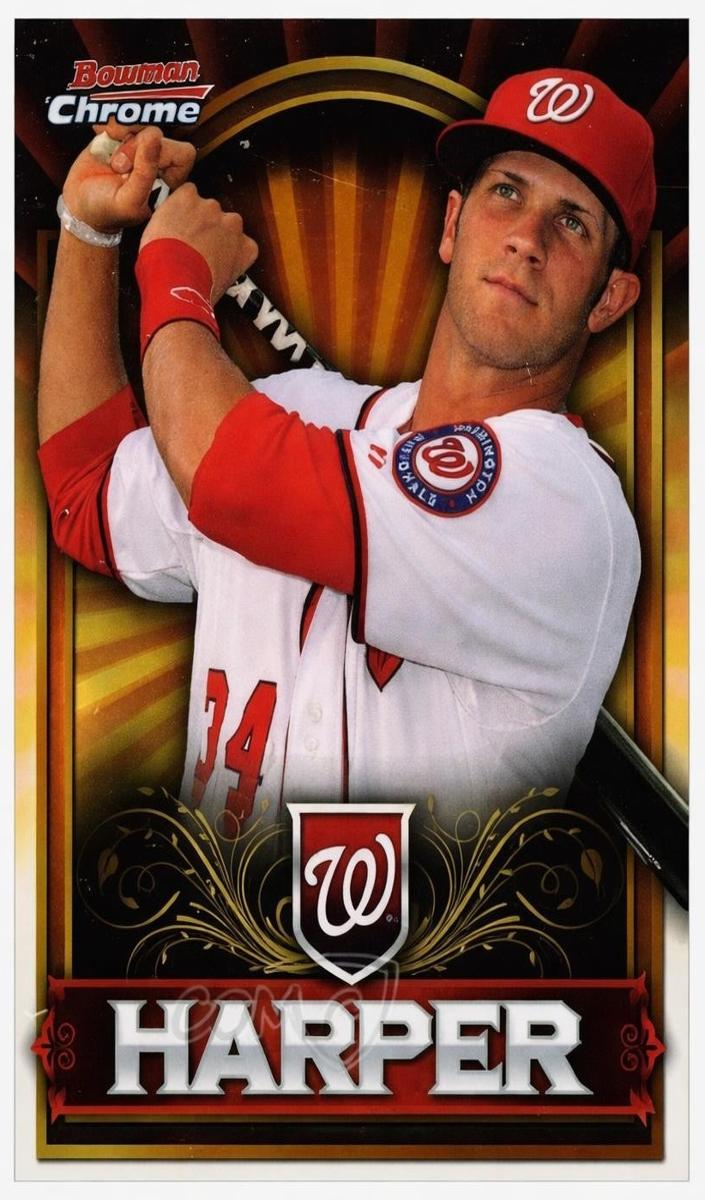 2011 Bowman Chrome Baseball Gold Bryce Harper #BCE1 PSA 9