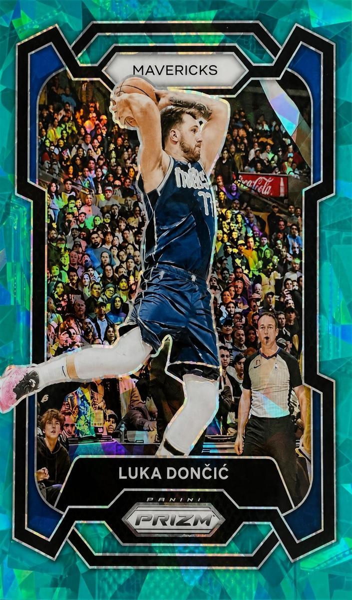 2023 Panini Prizm Basketball Teal Ice Luka Doncic #110