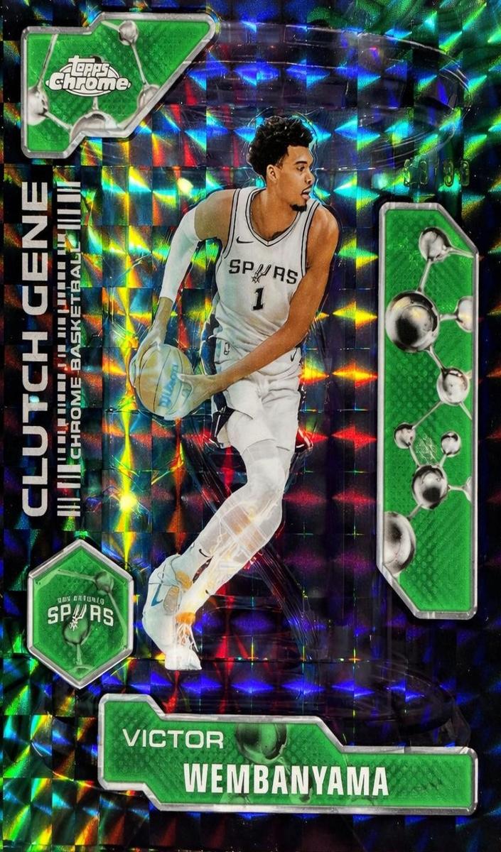 2025 Topps Chrome Basketball Geometric Green Refractor Victor Wembanyama #CG-17