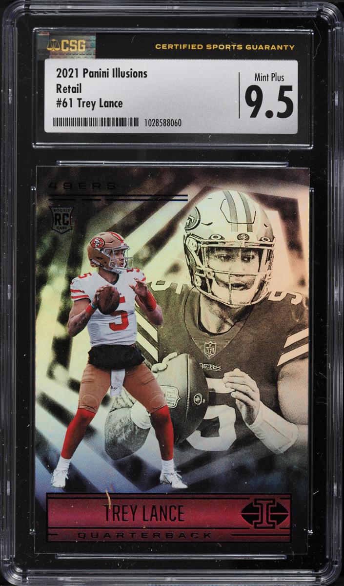 2021 Panini Illusions Football Retail Trey Lance #61 HGA 8.5
