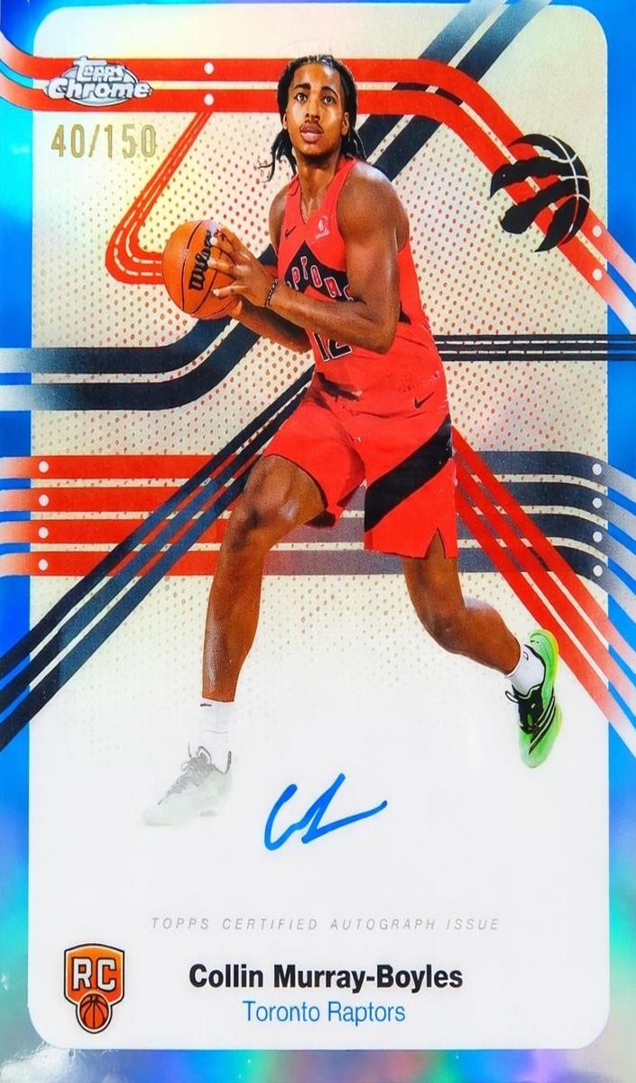 2025 Topps Chrome Basketball Blue Refractor Collin Murray-Boyles #TCAR-CMB