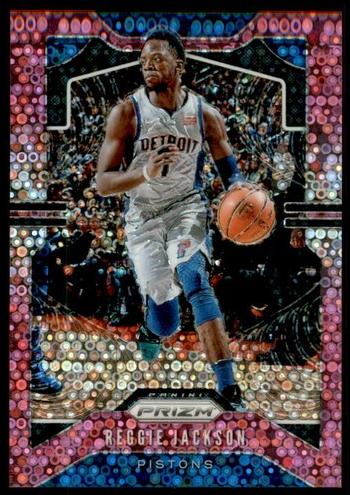 2019 Panini Prizm Basketball Fast Break Pink Reggie Jackson #95