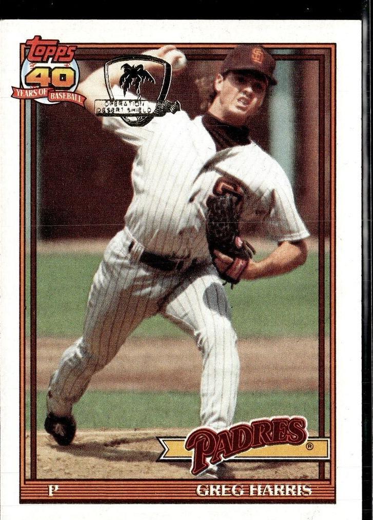 1991 Topps Baseball Greg W. Harris #749 PSA 10