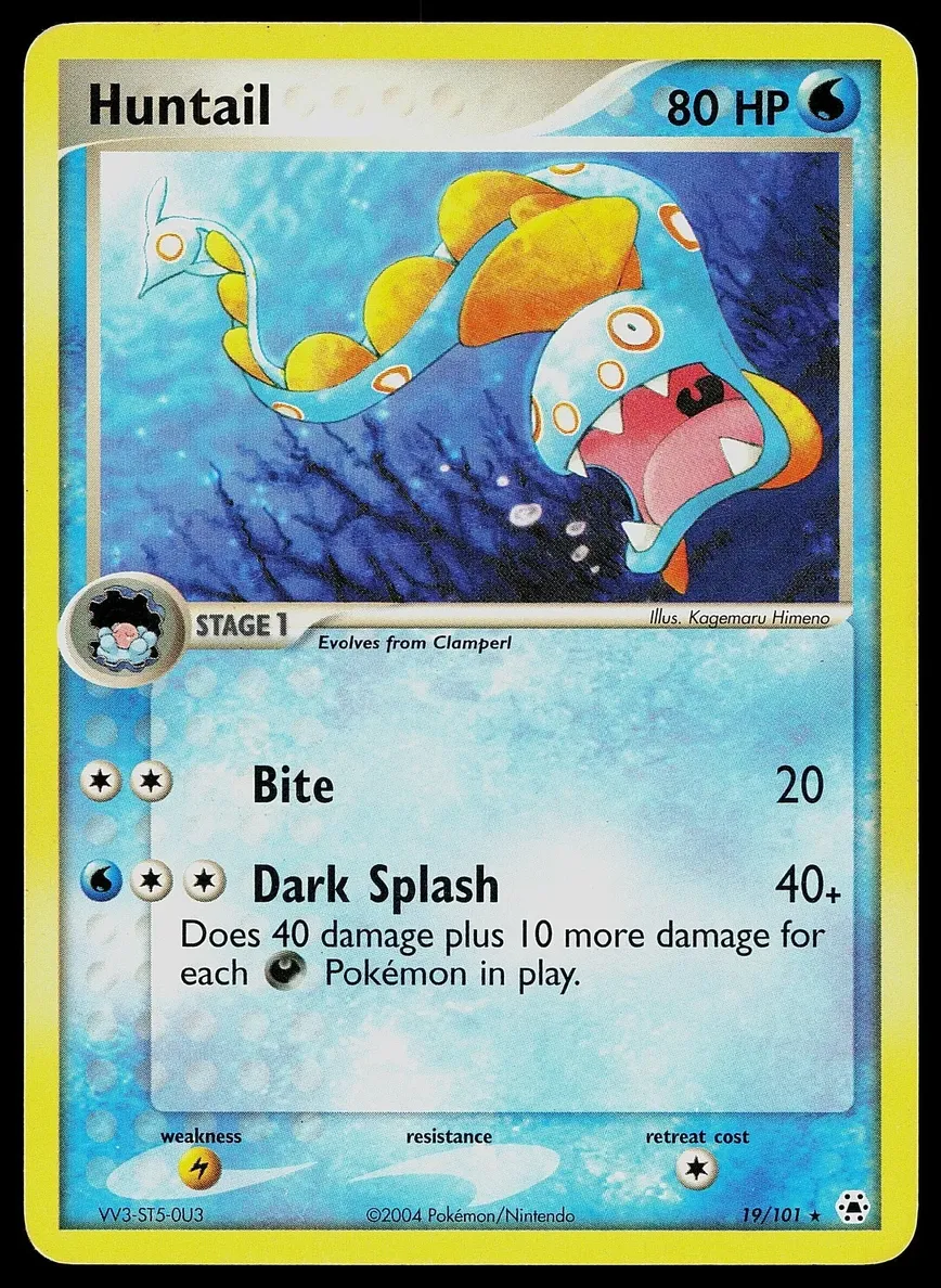 2004 Pokemon EX Hidden Legends Huntail #19 PSA 10