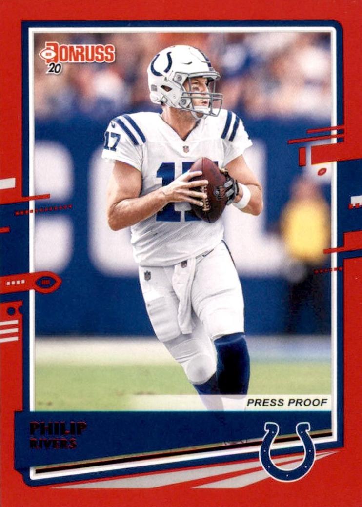 2020 Panini Donruss Football Press Proof Red Philip Rivers #120