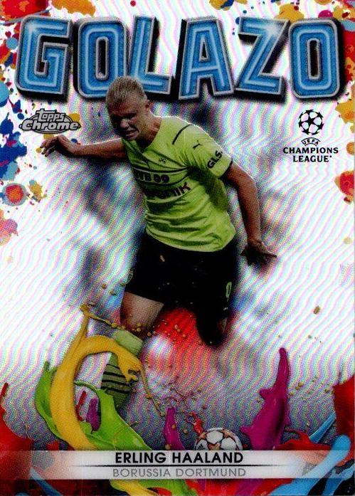 2021 Topps Chrome Champions UEFA League Soccer Erling Haaland #G-1 RAW Ungraded