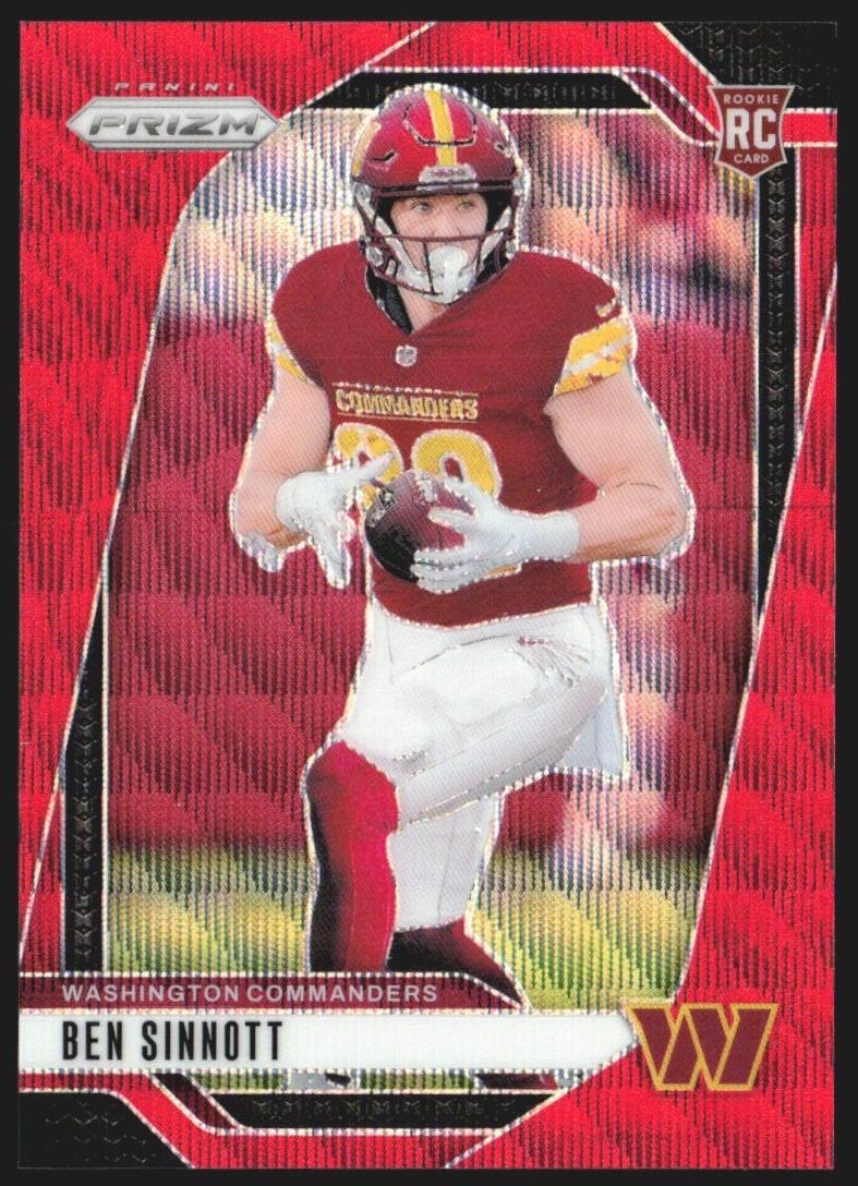 2024 Panini Prizm Football Red Wave Ben Sinnott #307