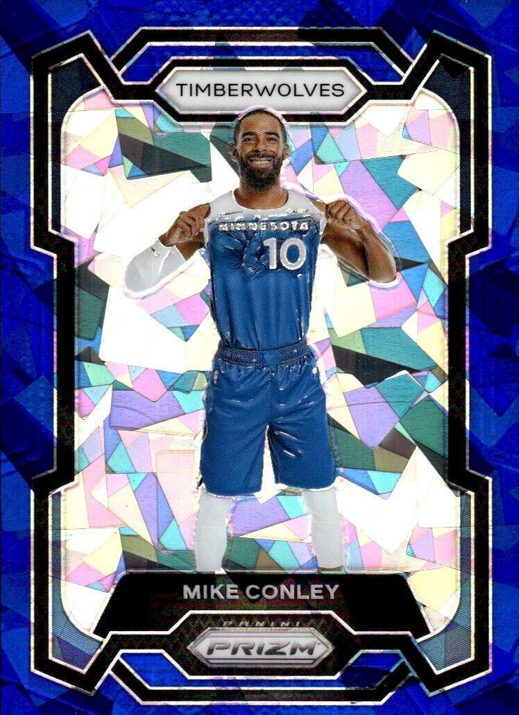 2023 Panini Prizm Basketball Blue Ice Mike Conley #57