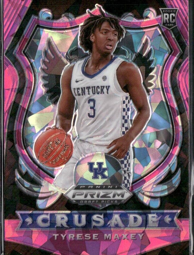 2020 Panini Prizm Draft Picks Basketball Pink Ice Prizm Tyrese Maxey #94