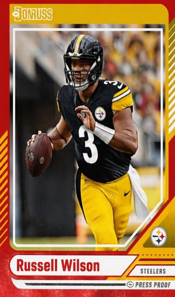 2024 Panini Donruss Football Press Proof Red Russell Wilson #160