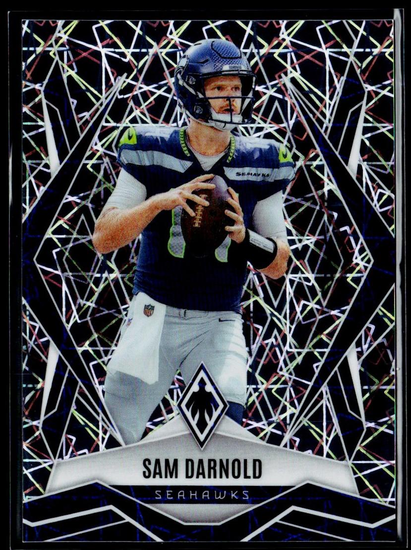 2025 Panini Phoenix Football Silver Lazer Sam Darnold #49