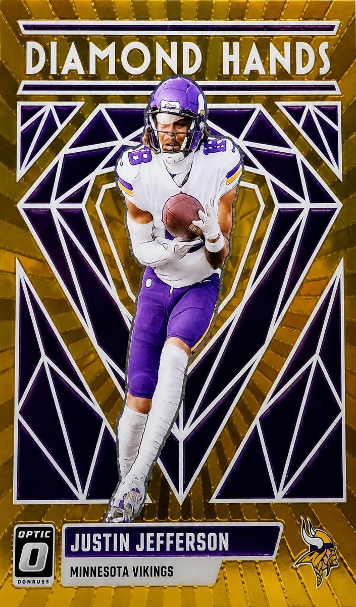 2023 Donruss Optic Football Gold Justin Jefferson #DH-JJ PSA 9