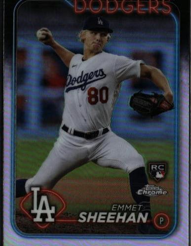 2024 Topps Chrome Baseball Refractor Emmet Sheehan #221