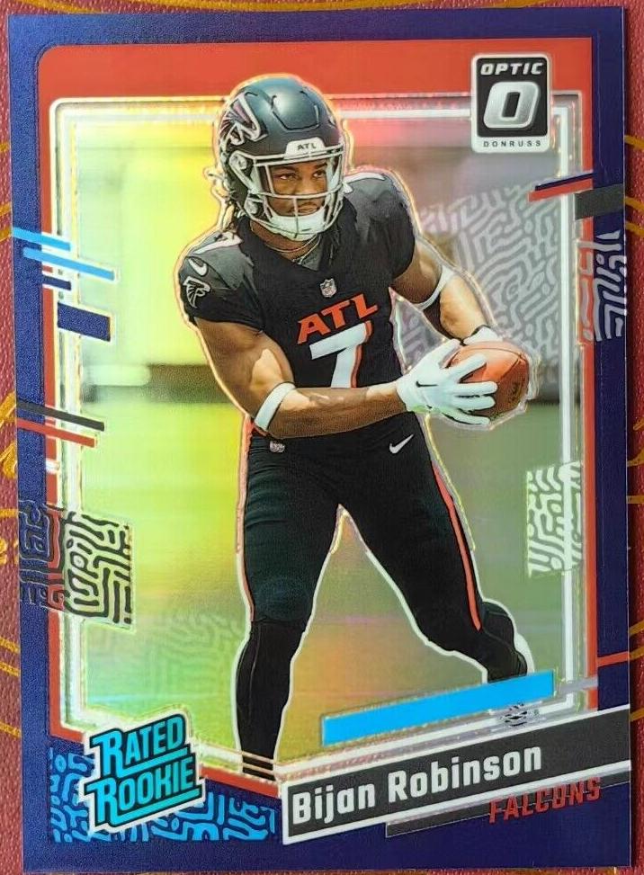 2023 Donruss Optic Football Purple Bijan Robinson #206