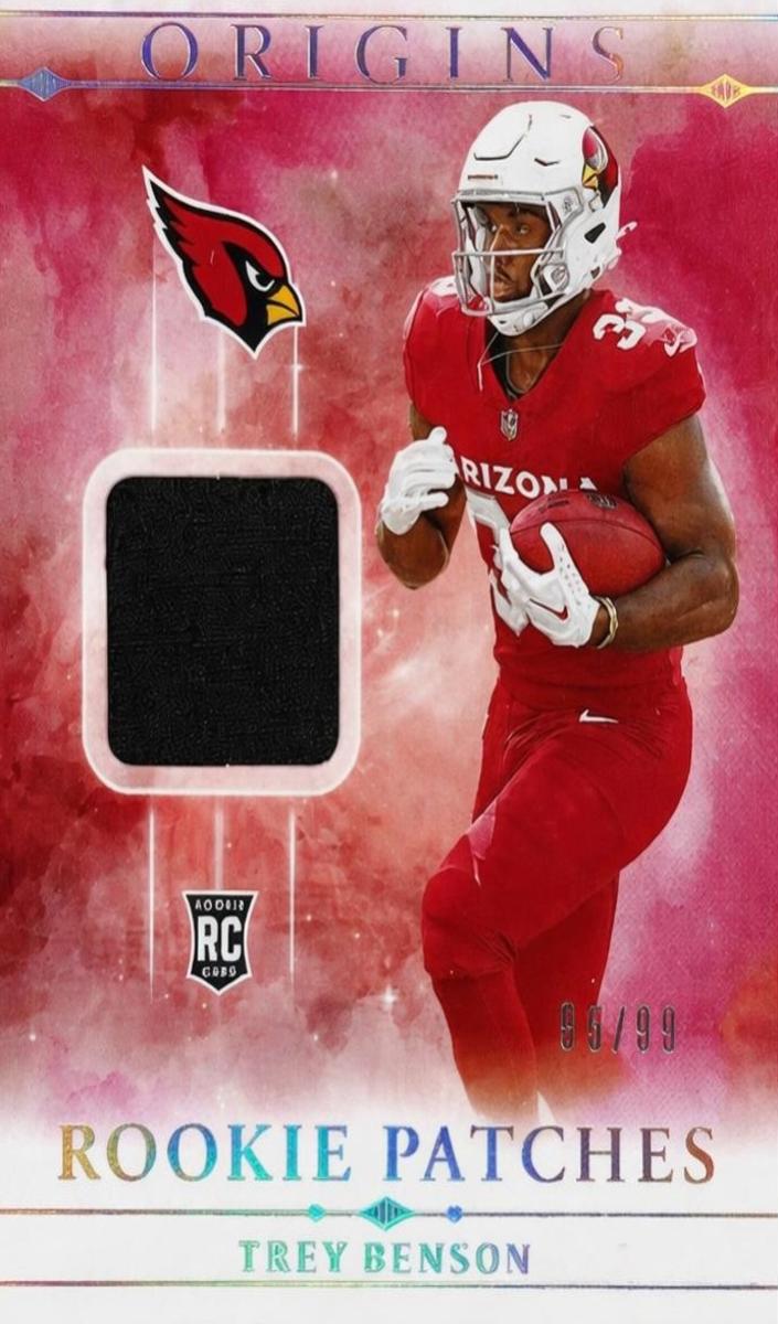 2024 Panini Origins Football Red Trey Benson #RPT-TBE PSA 7.5