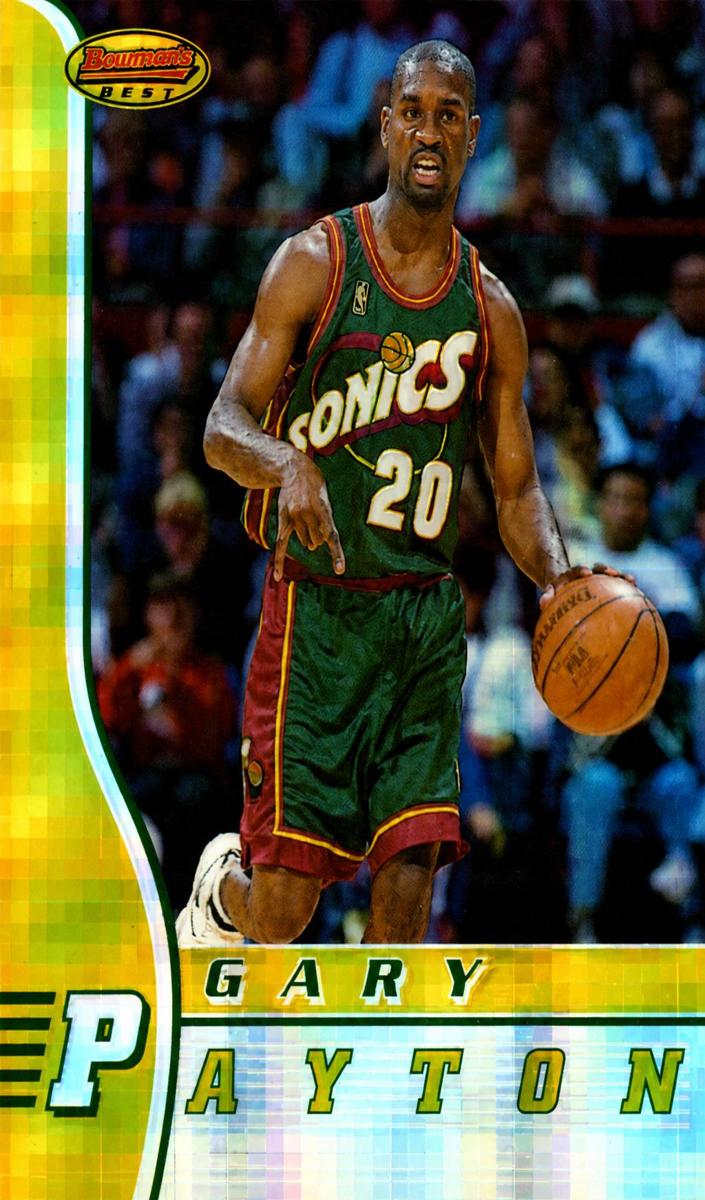 1996 Bowman's Best Basketball Atomic Refractor Gary Payton #22 PSA 9