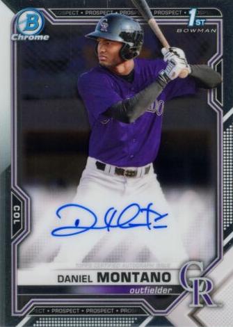 2021 Bowman Chrome Prospects Baseball Daniel Montano #CPA-DM