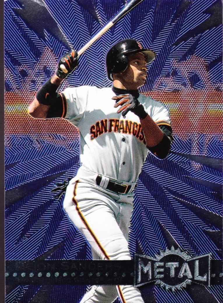 1996 Metal Universe Baseball Deion Sanders #245 PSA 9