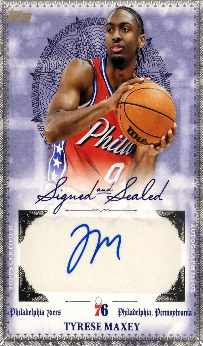 2025 Topps Basketball Tyrese Maxey #BSI-TM PSA 9