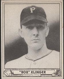 1940 Play Ball Baseball Bob Klinger #165 PSA 5