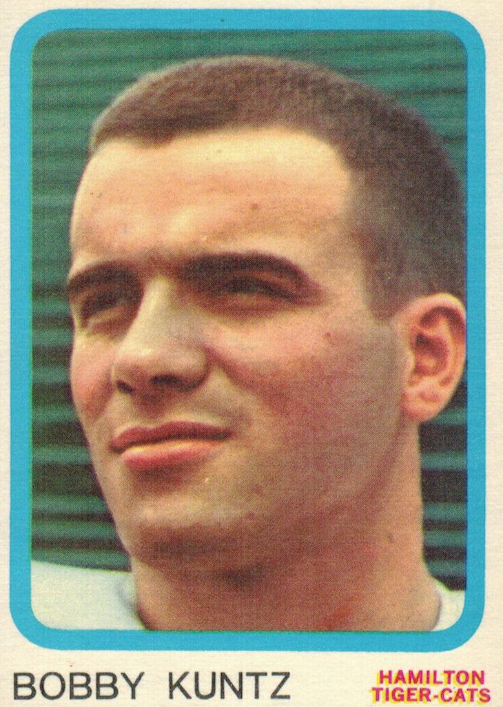 1963 Topps CFL Football Bobby Kuntz #38