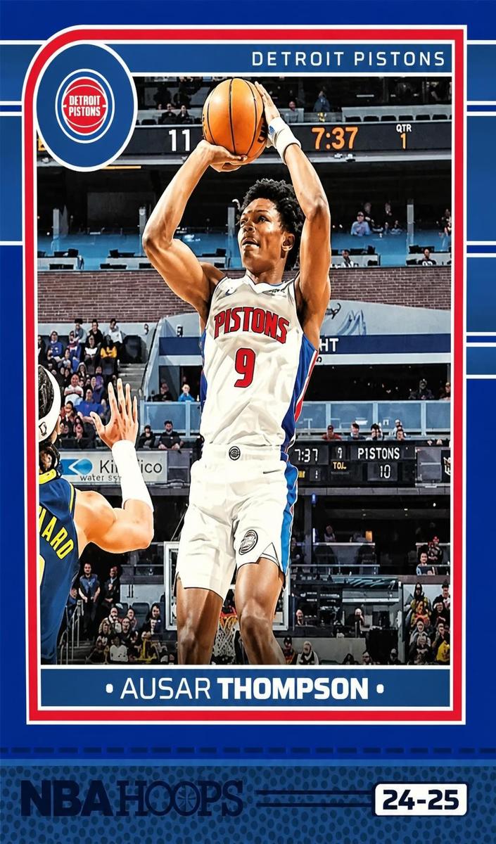 2024 Panini Hoops Basketball Blue Ausar Thompson #137