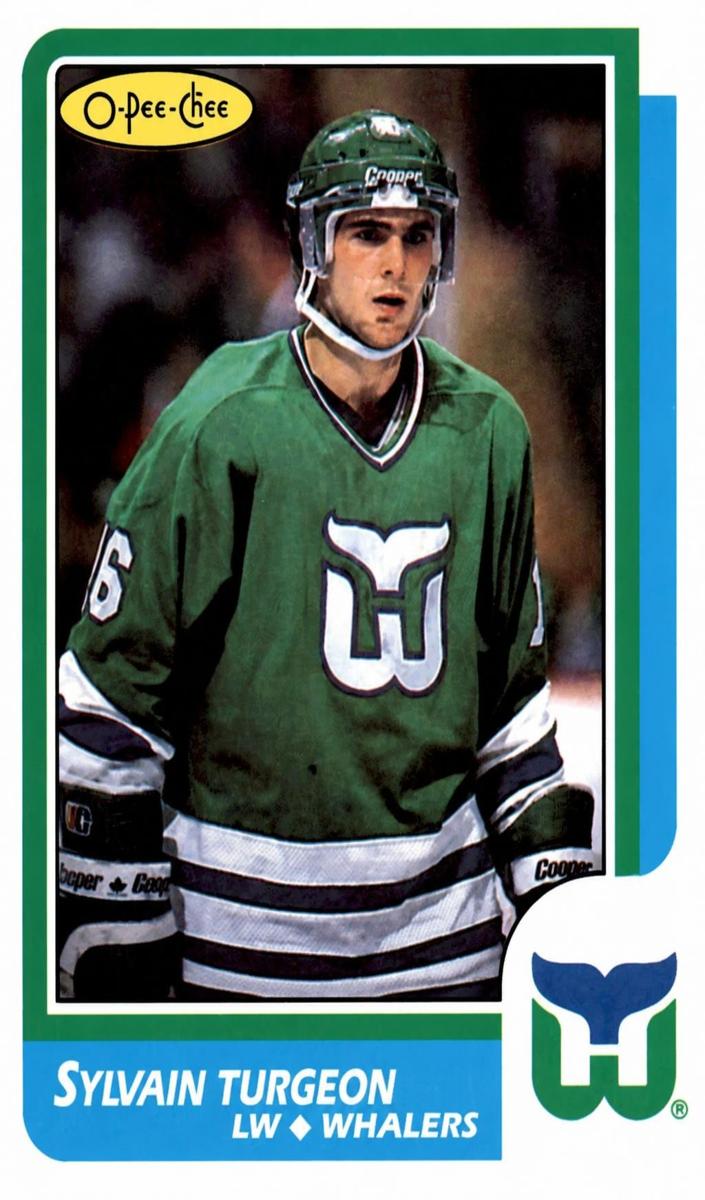 1986 O-Pee-Chee Hockey Sylvain Turgeon #103 PSA 9