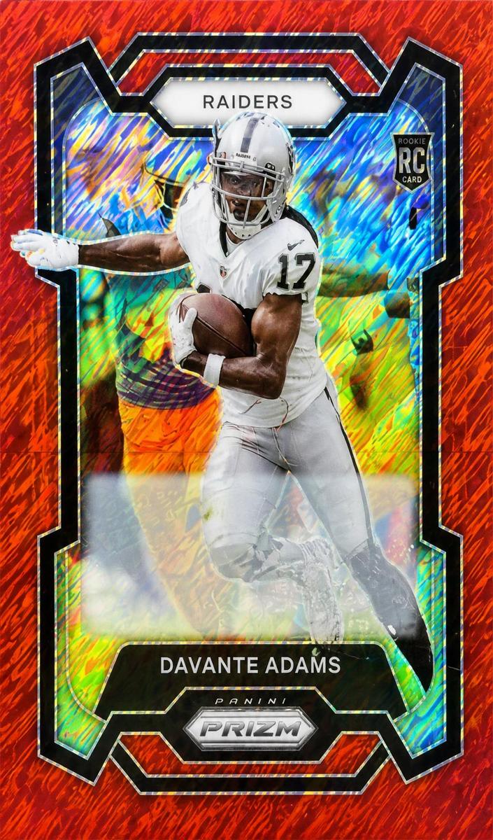 2023 Panini Prizm Football Red Shimmer Davante Adams #174 PSA 7.5