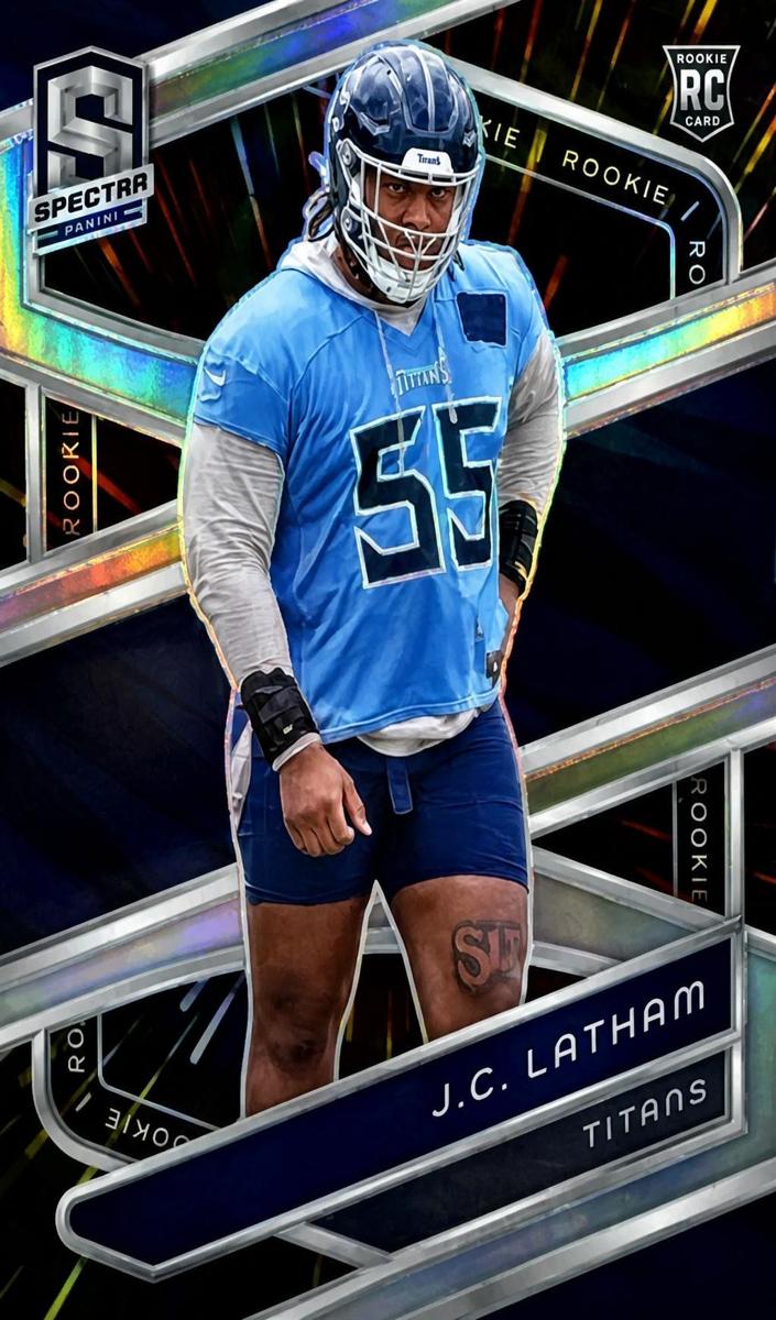 2024 Panini Spectra Football Hyper J.C. Latham #161