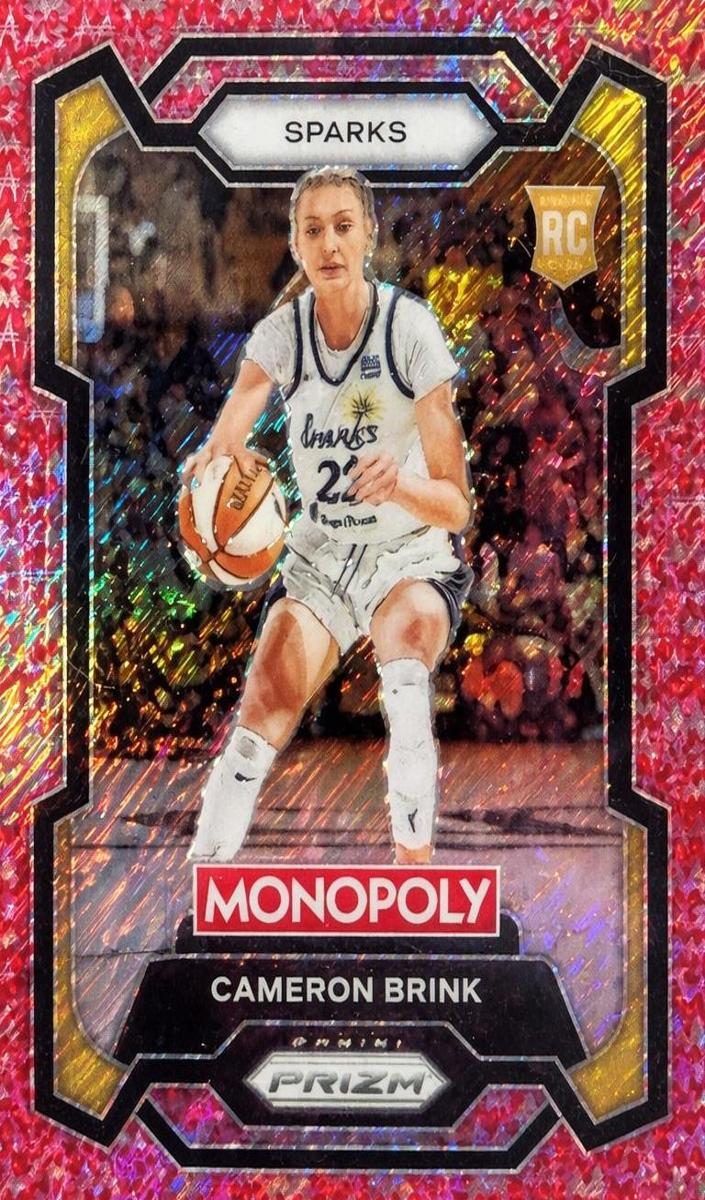 2024 Panini Prizm Monopoly WNBA Basketball Red Millionaire Shimmer Cameron Brink #39