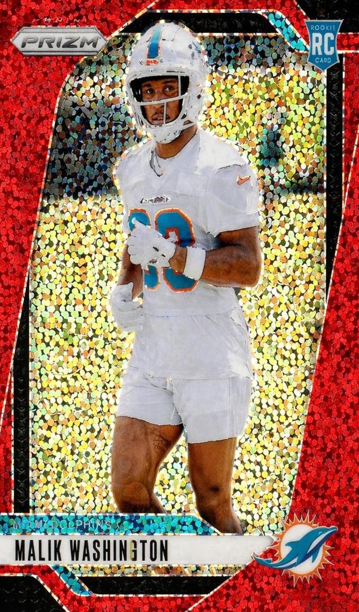 2024 Panini Prizm Football Red Sparkle Malik Washington #371 PSA 9