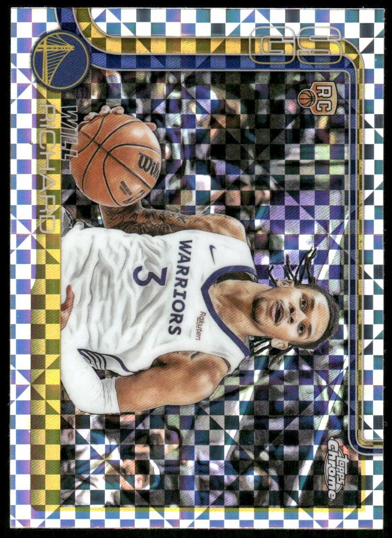 2025 Topps Chrome Basketball X-Fractor Will Richard #287 PSA 9
