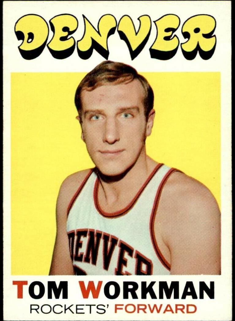 1971 Topps Basketball Tom Workman #163 PSA 7.5