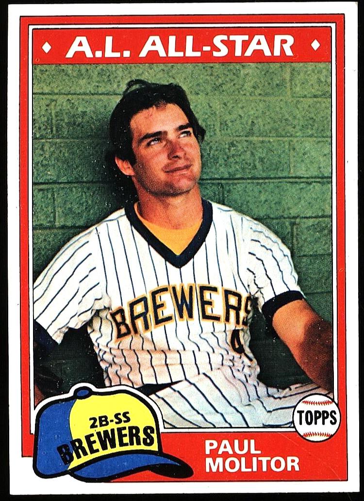 1981 Topps Baseball Paul Molitor #300