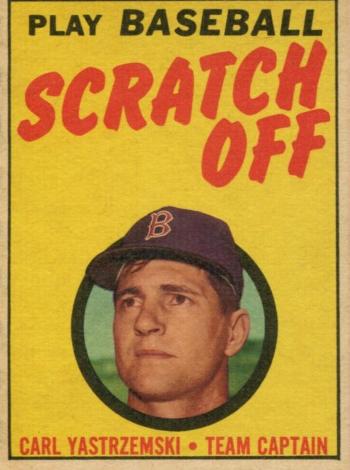 1971 Topps Scratch-Offs Baseball Carl Yastrzemski #NNO