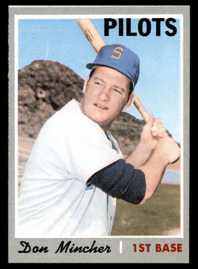 1970 Topps Baseball Don Mincher #185 PSA 8.5