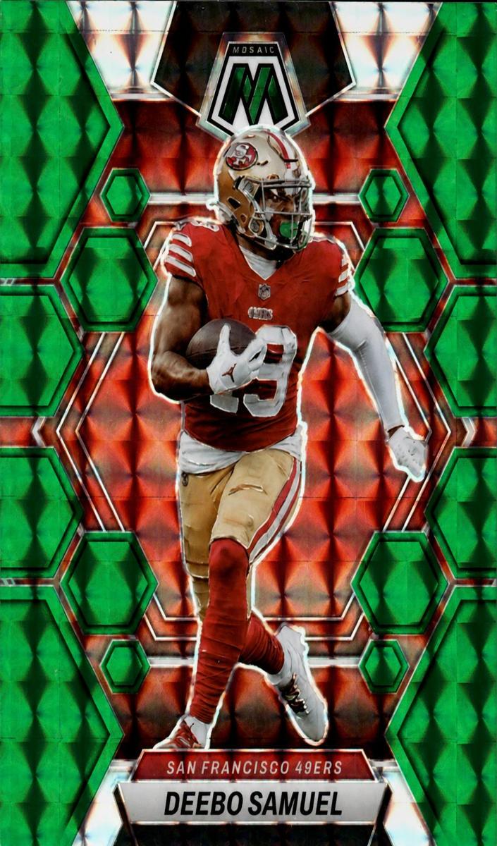 2023 Panini Mosaic Football Green Deebo Samuel #215 PSA 9