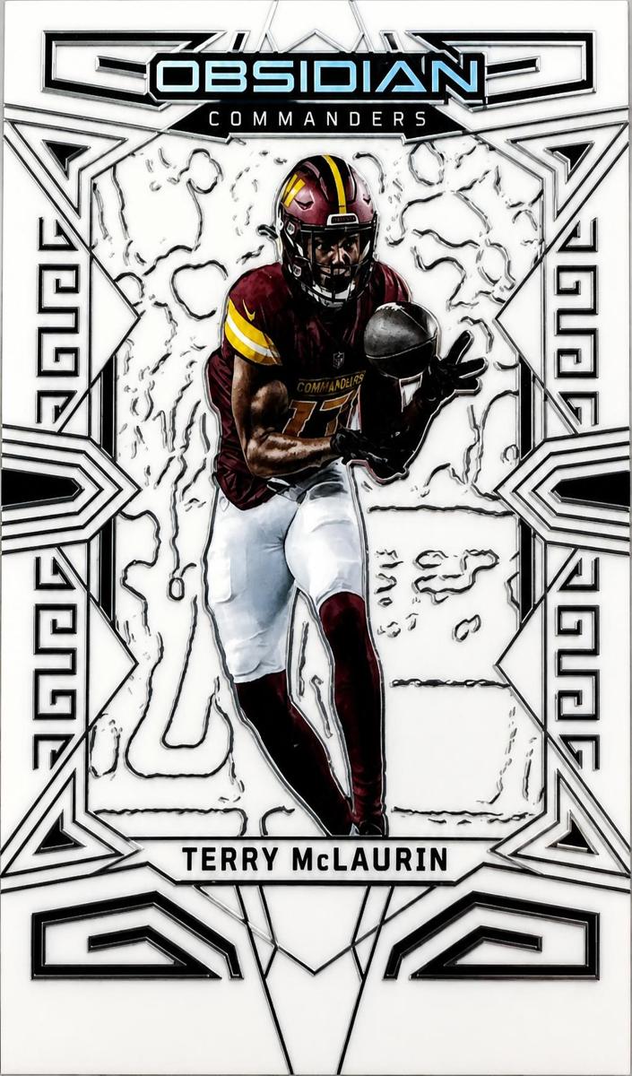 2023 Panini Obsidian Football Electric Etch Contra Terry McLaurin #100