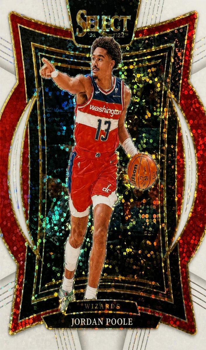 2024 Panini Select Basketball White Sparkle Jordan Poole #17