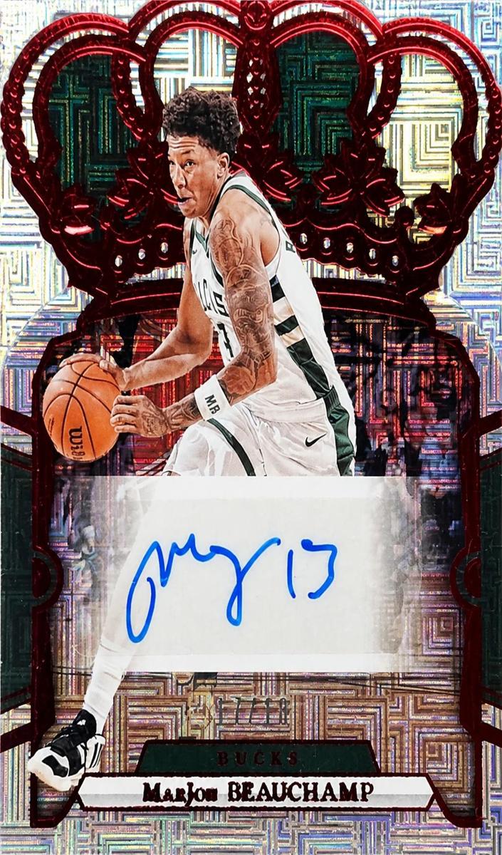 2023 Panini Crown Royale Basketball International Red MarJon Beauchamp #CA-MJN