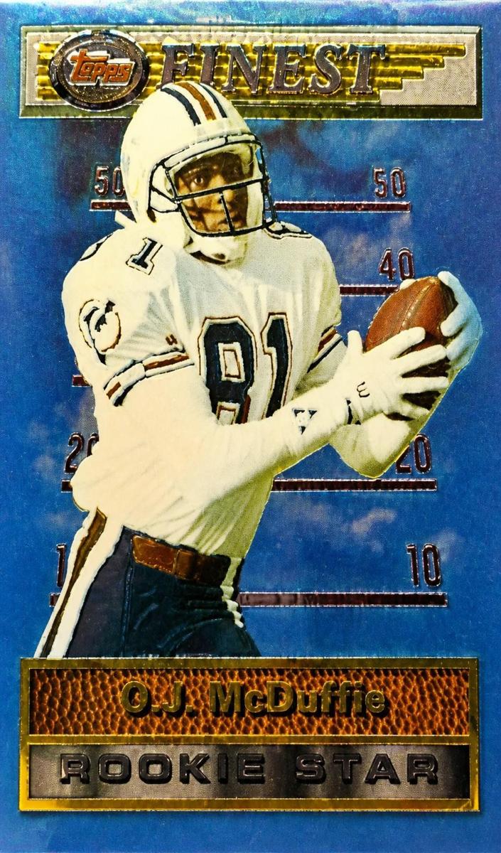 1994 Topps Finest Football O.J. McDuffie #115